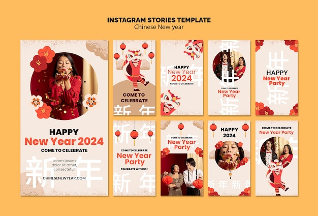 Chinese nieuwjaarsviering instagram verhalen