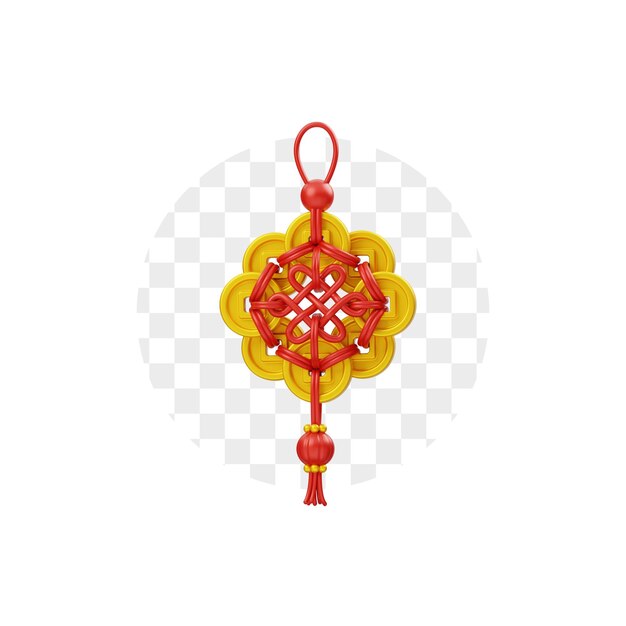 Chinese ornament 3d icon