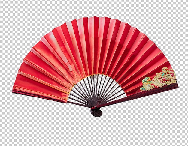 PSD chinese red fan