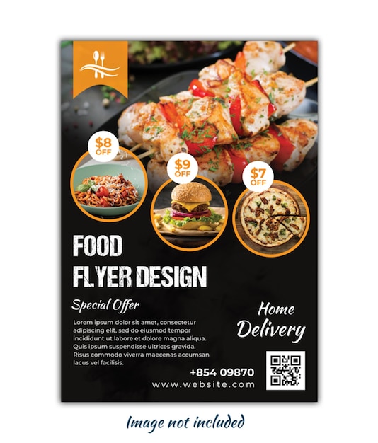 PSD chinese restaurant  food flyer template design or food menu design