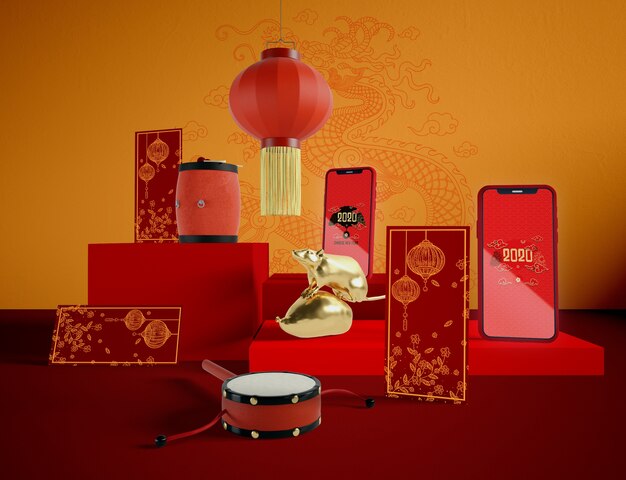 chinese traditional objects for new year eve