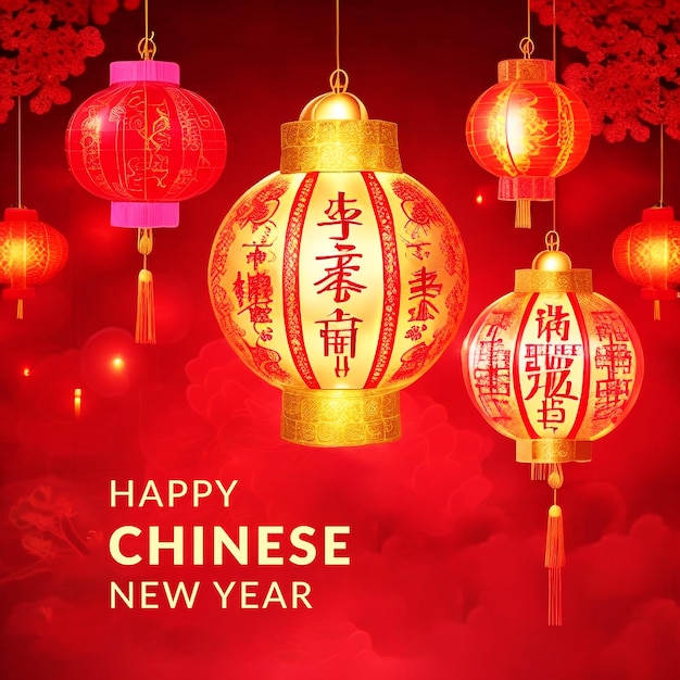 Premium PSD Chinise new year background