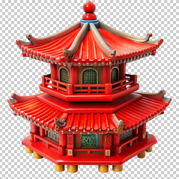 PSD chinse culture red architecture