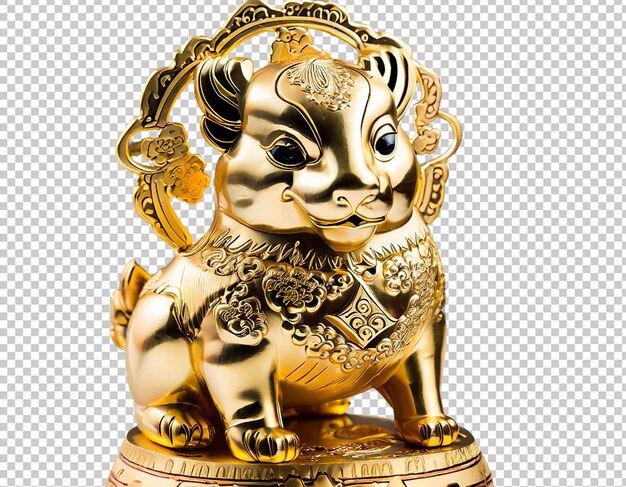 PSD chińska figurka złotego zodiaku
