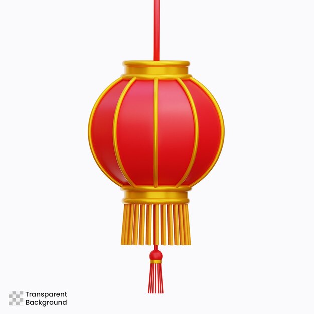 Chińska latarnia 3d Ilustracja