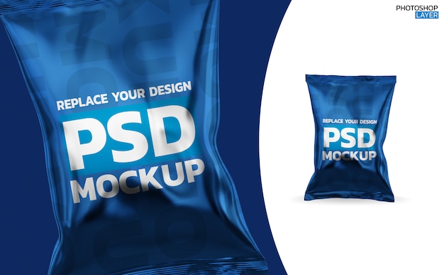 PSD chip bag 3d-weergave