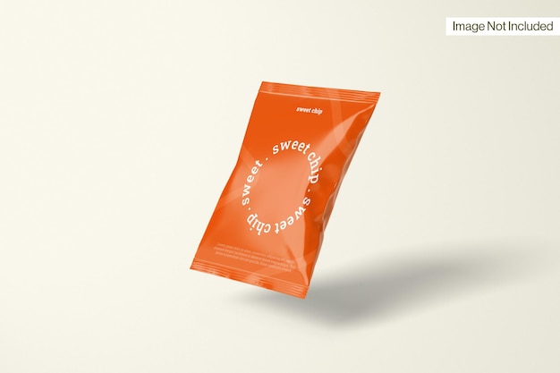 Chip bag mockup right view