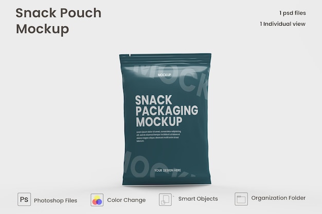 Chips bag mockup Premium Psd
