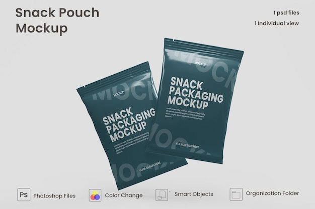 Chips bag mockup premium psd