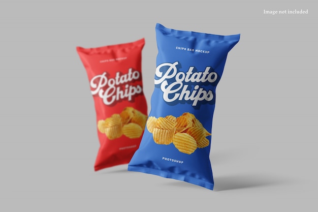 Chips bag mockup