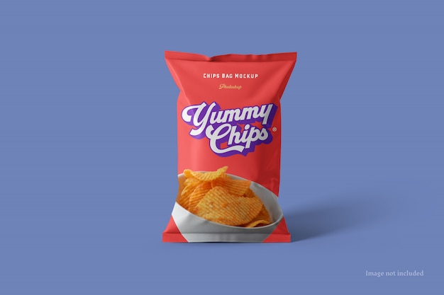 Mockup bag chips