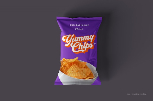 Chips bag mockup