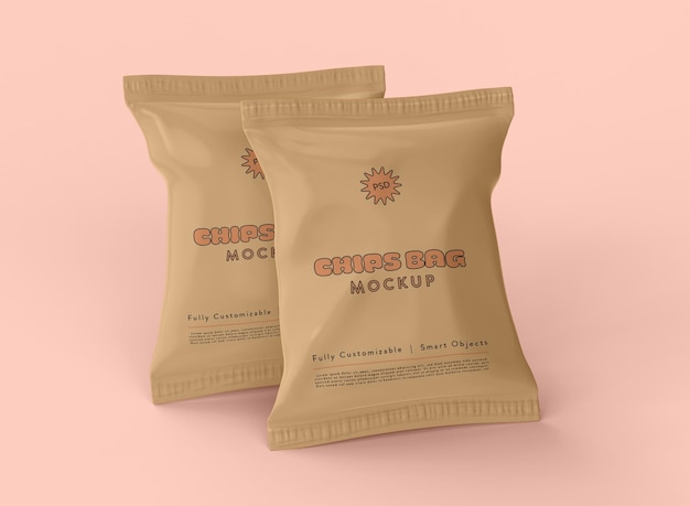 Chips bag mockup