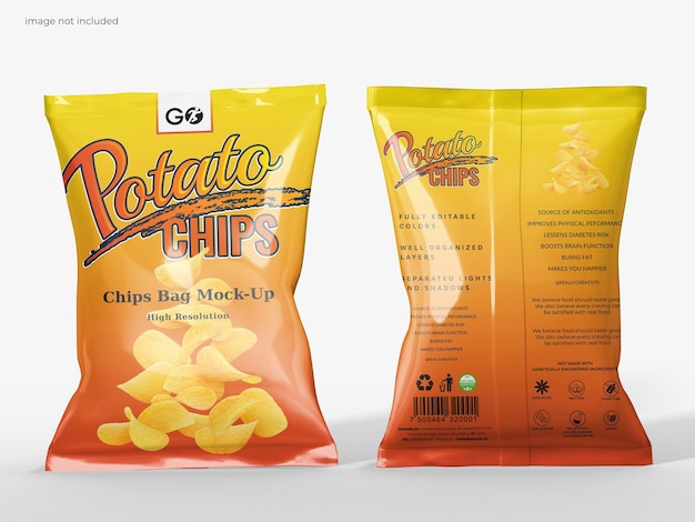 Chips bag mockup