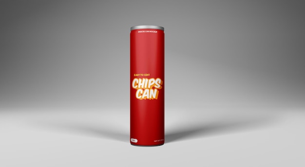 chips kunnen mockup geïsoleerd bekijken