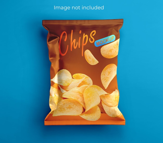 PSD chips mockup design packaging template