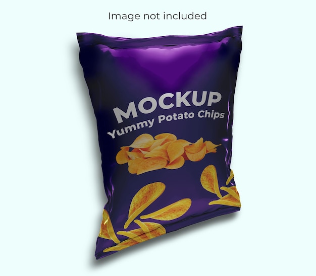 PSD chips mockup design packaging template