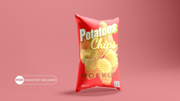 Chips Packaging Mockup with Copyspace