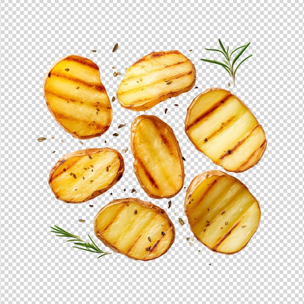 PSD chips potato isolated on white