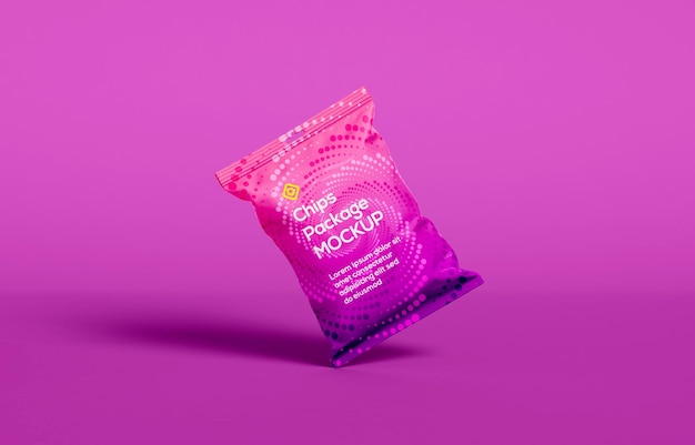 Chips or Snack package mockup