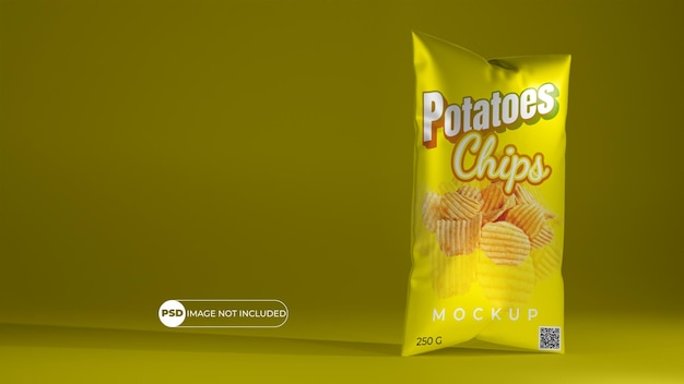 Chipsverpakkingsmodel met copyspace