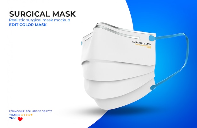 Chirurgisch masker mockup