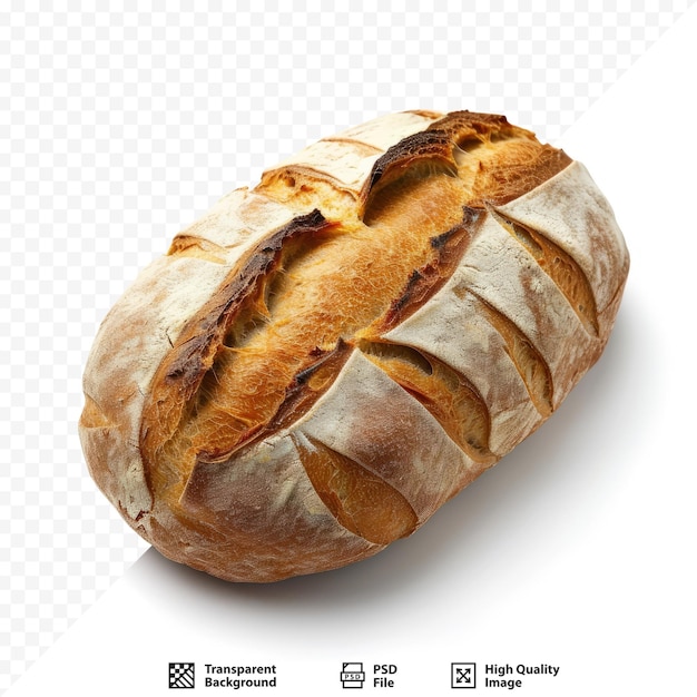 PSD chleb na białym izolowanym tle