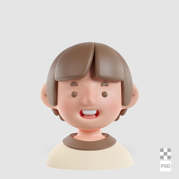 PSD chłopiec 3d avatar