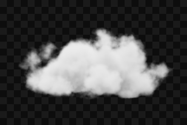 PSD chmura na przezroczystym tle