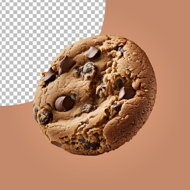 PSD chocochip cookie isolated on alpha layer
