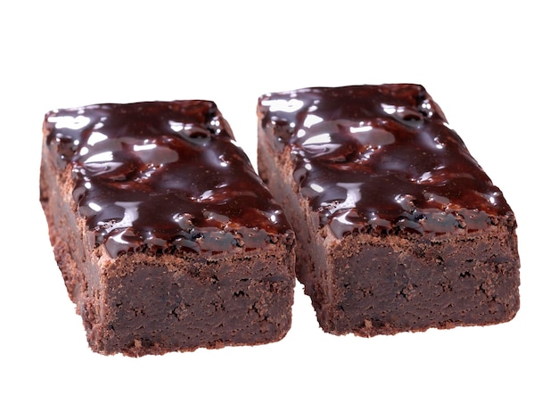 Chocolade brownie doorzichtige achtergrond