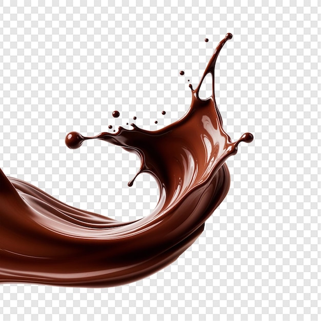 Chocolade geïsoleerd op doorzichtige achtergrond