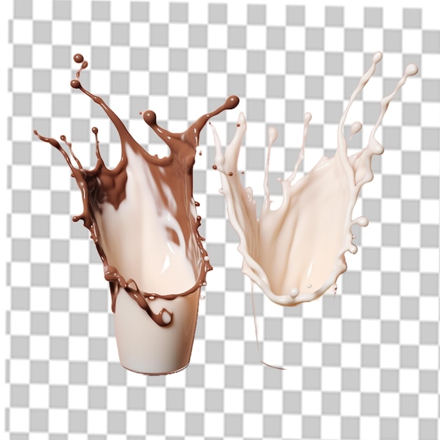 PSD chocolade png melk splash