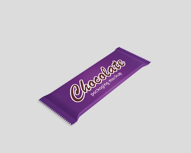 chocolade verpakking mockup