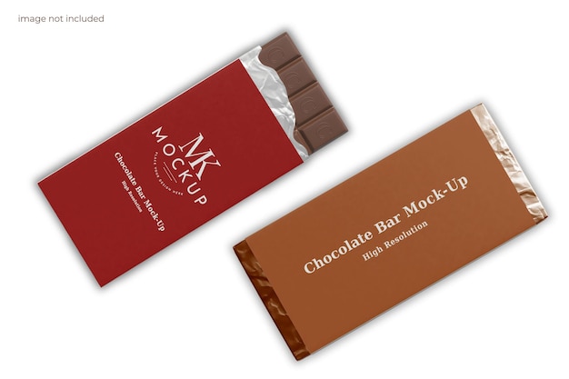 PSD chocolade verpakking mockup