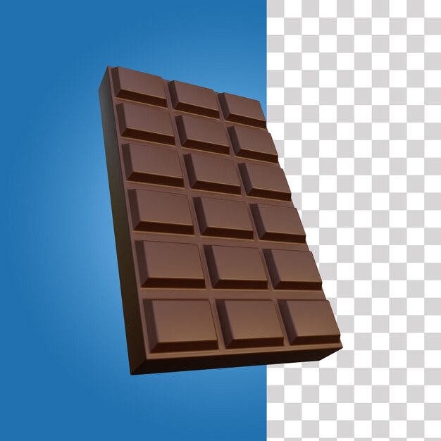 Chocolate bar 3d icon 2