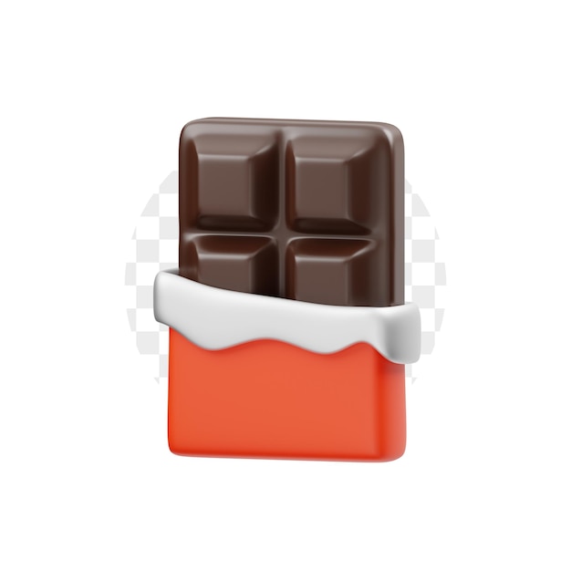 Chocolate Bar 3D Icon