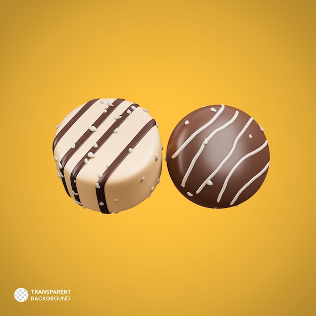 PSD chocolate bar icon isolated 3d render illustration