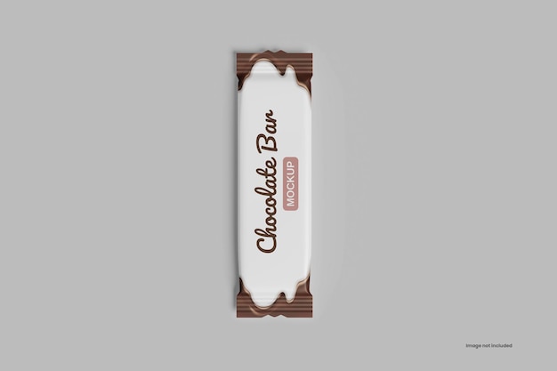 PSD mockup di una barretta di cioccolato