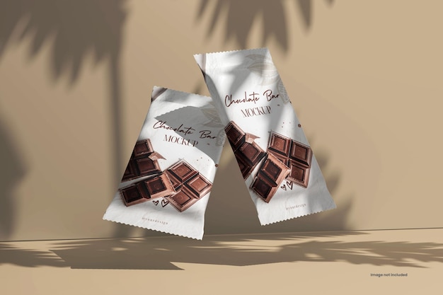 Mockup di barretta di cioccolato