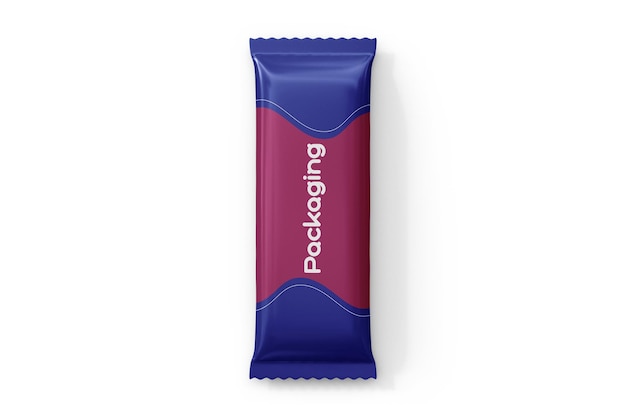 Mockup di barretta di cioccolato