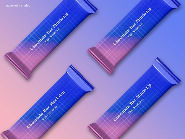 PSD chocolate bar mockup