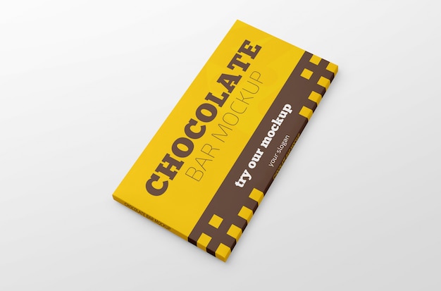 PSD chocolate bar mockup