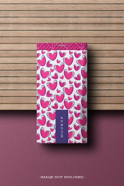 PSD chocolate bar packaging mockup