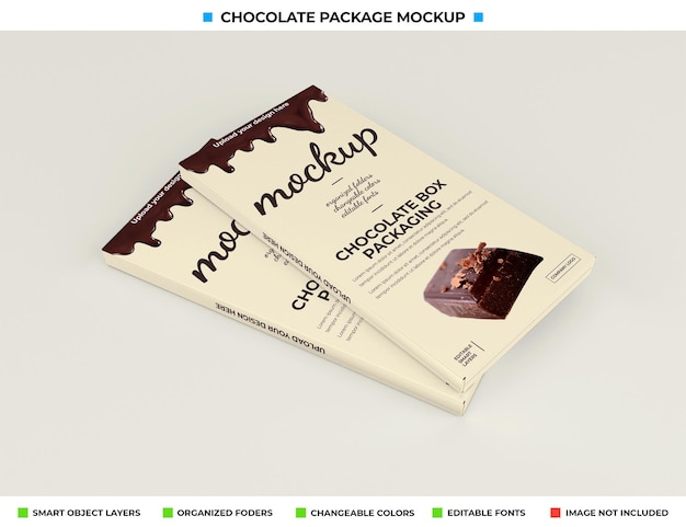 제품 패키지 용 초콜릿 상자 모형