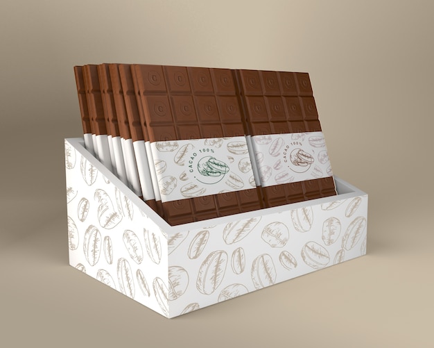 PSD chocolate box and paper packaging design