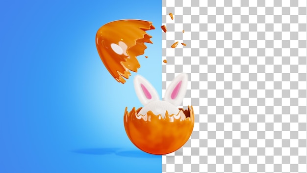 Easter Chocolate BrokenEgg Clip Art Image​