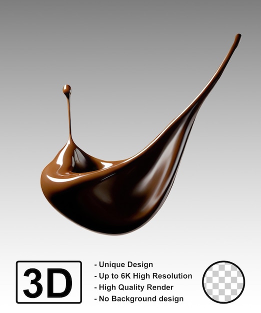 chocolate brown splatter splash for mockup design