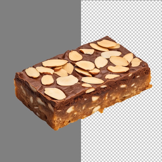 PSD biscotti al cioccolato con specula di mandorle isolati su sfondo trasparente png psd