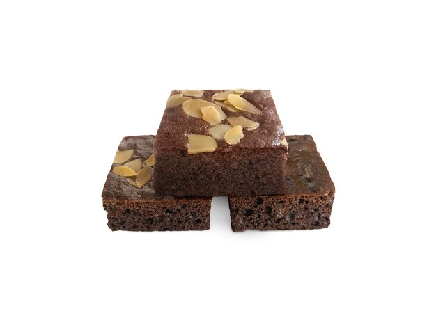 PSD chocolate brownie transparent background